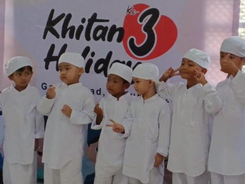  Jurnalis Filantropi Indonesia (Jufi) mengadakan Khitan Holiday ke-3 di Garut, Jawa Barat, Senin (24/6/2024). (Dok Istimewa)