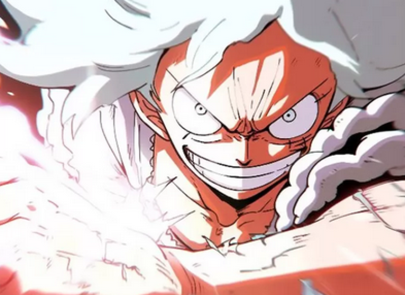 Gambar: Luffy Gear 5 dari Anime One Piece. (Tangkapan layar Anime One Piece episode 1073)