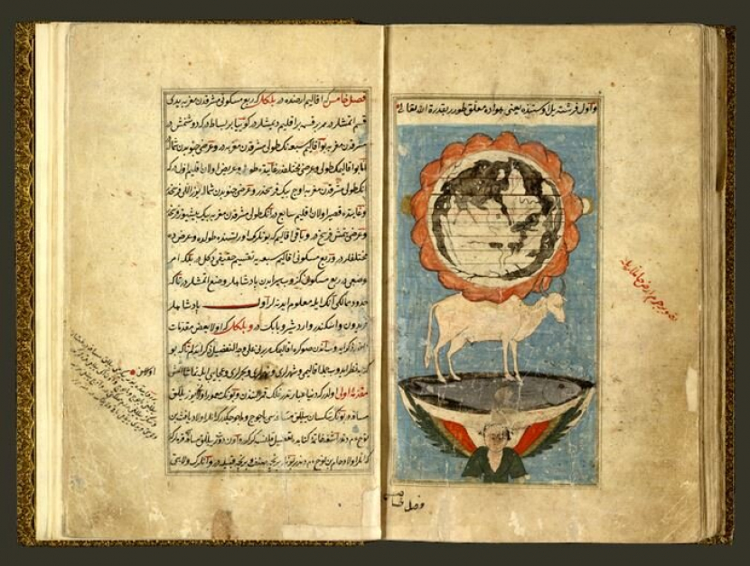 Ilustrasi Bahamut dalam Kitab Keajaiban Penciptaan karya al-Qazwini. (public domain)