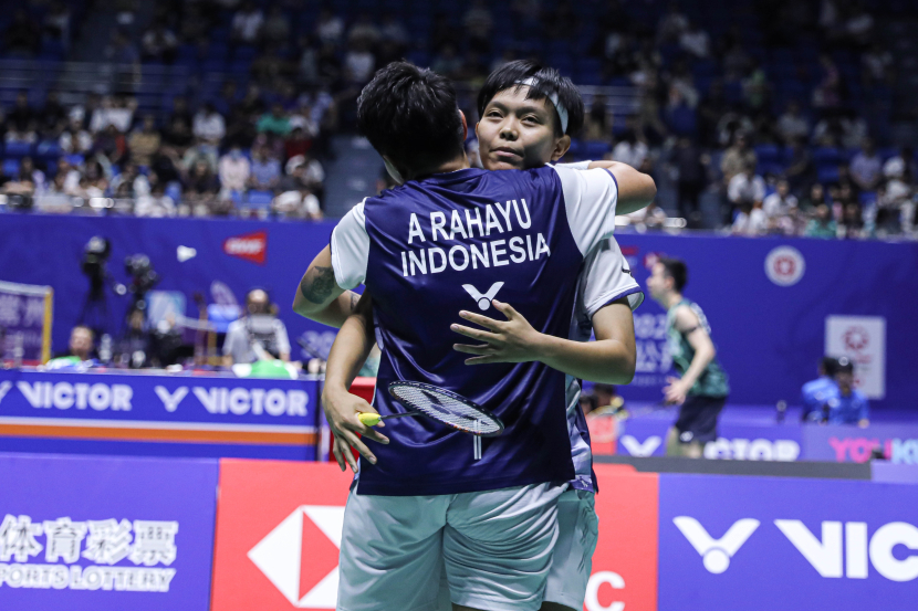 Pasangan ganda putri Indonesia, Apriyani Rahayu/Siti Fadia Silva Ramadhanti lolos ke babak perempat final China Open 2023.