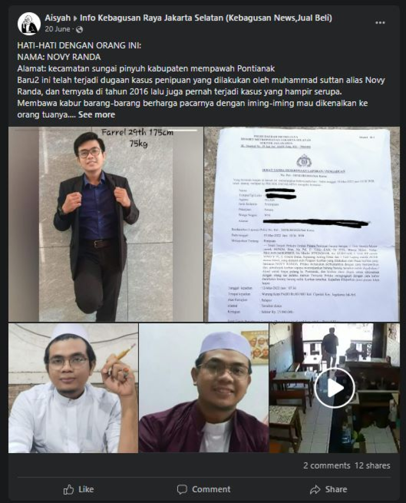 Modus Penipuan Aplikasi Kencan Online. Foto: Tangkapan Layar