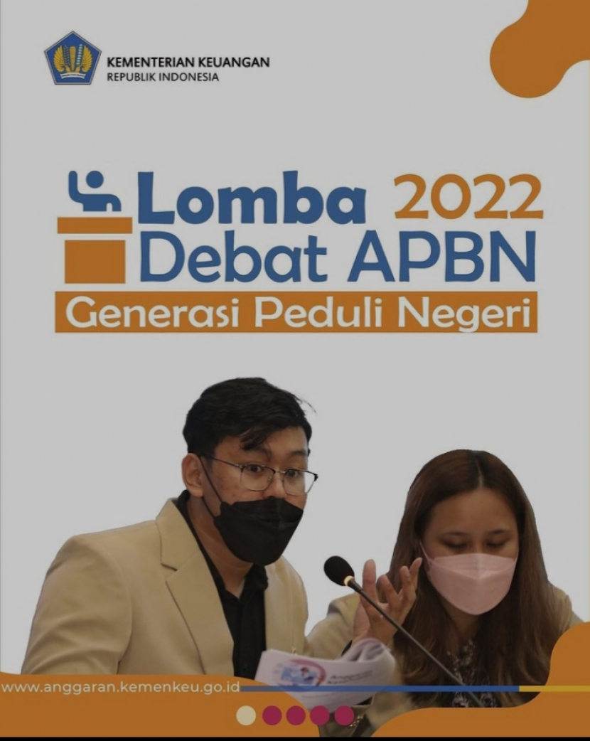 Kementerian Keuangan menggelar Lomba Debat APBN 2022 untuk mahasiswa. Foto : IG pknstan