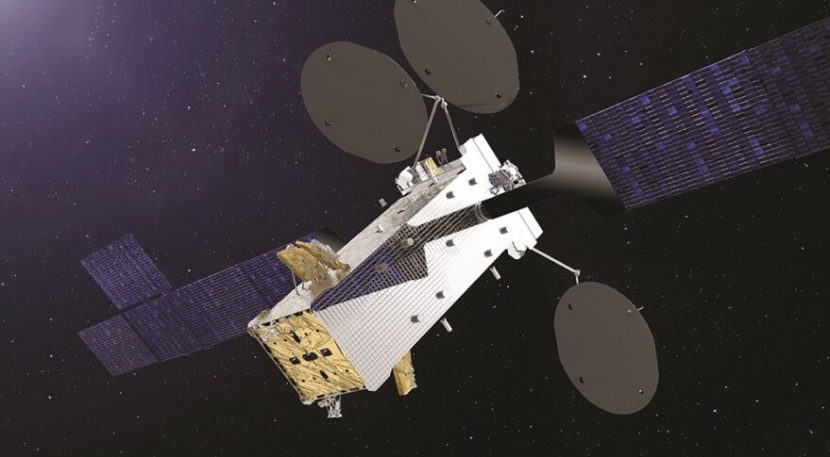 Ilustrasi satelit broadband SATRIA yang dipesan Indonesia dari Thales Alenia Space. Kredit: Thales Alenia Space