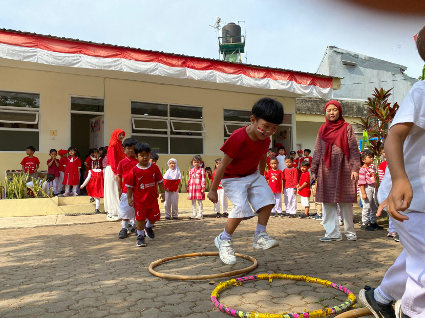 Lomba ketangkasan siswa TK