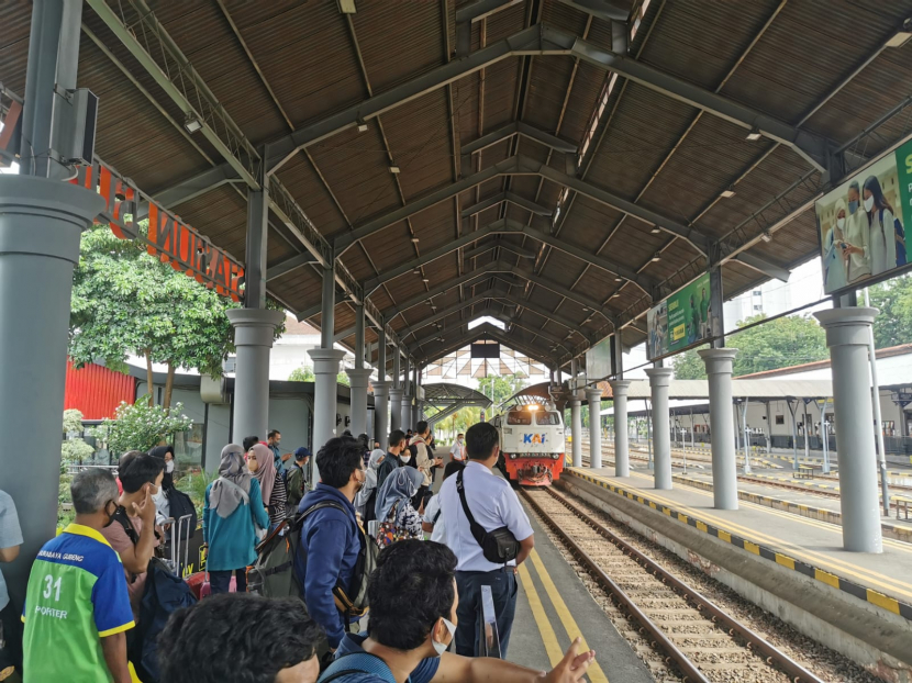 Suasana mudik Lebaran 2022. (Foto: Humas PT KAI)