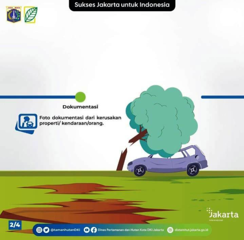 Langkah kedua pengajuan klaim asuransi pohin tumbang di Jakarta.