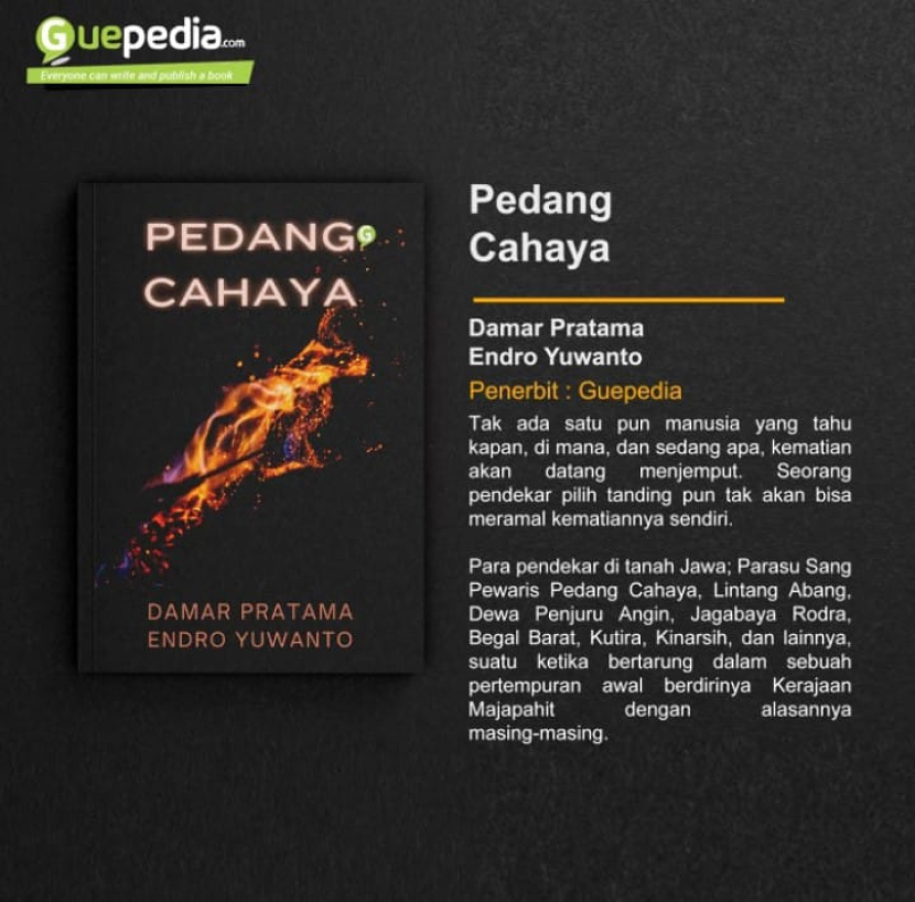 Novel Pedang Cahaya Terbitan Guepedia.