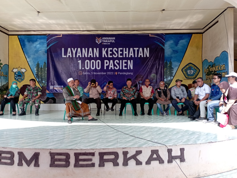 Amanah Takaful melaksanakan kegiatan pengobatan gratis 1.000 pasien.