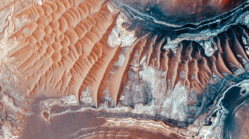 Salah satu permukaan Mars.