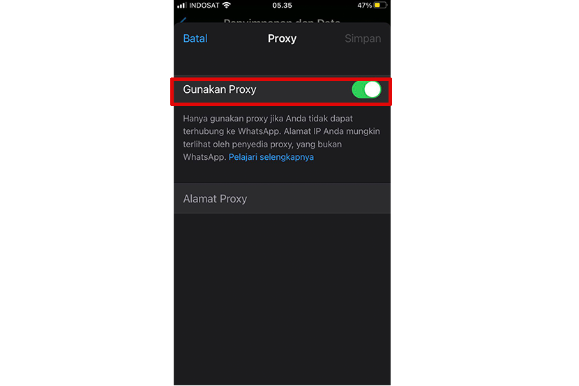 Cara Setting Fitur Proxy WhatsApp_3