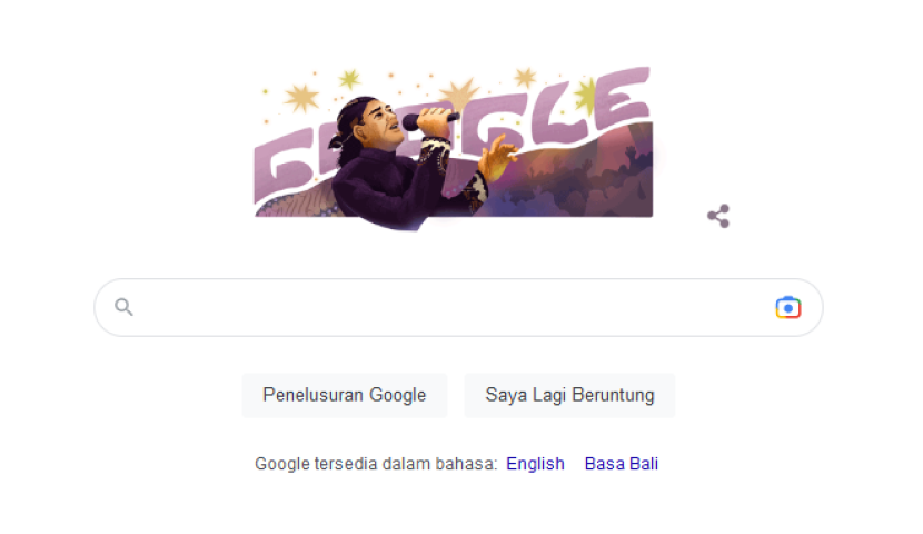 Google Doodle menampikan vektor Didi Kempot.