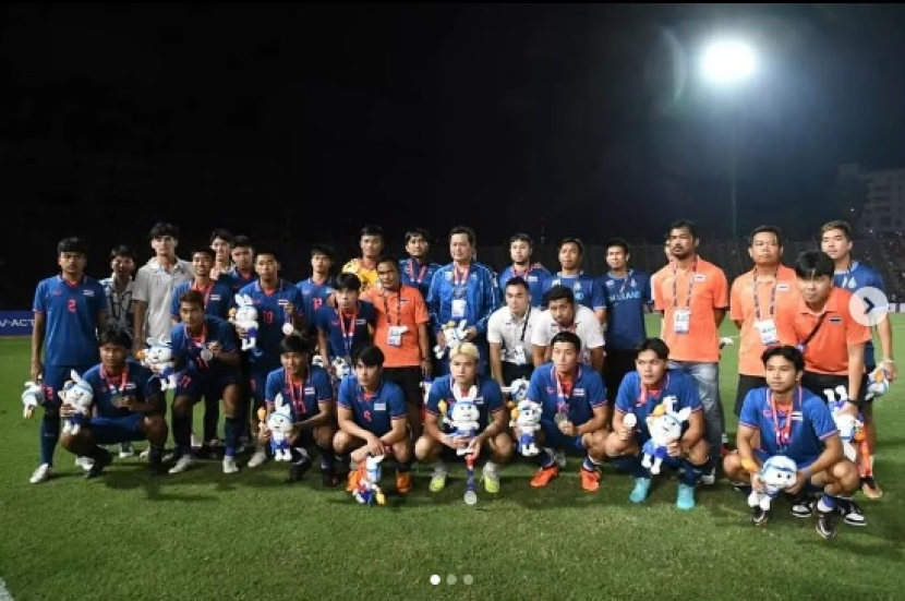 Timnas Thailand U-22 (Instagram/fathailandofficial)