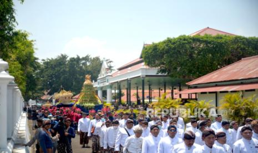 Perayaan Grebeg Mulud di Yogyakarta, Kamis (28/9/2023) (Republika/Wihdan Hidayat)