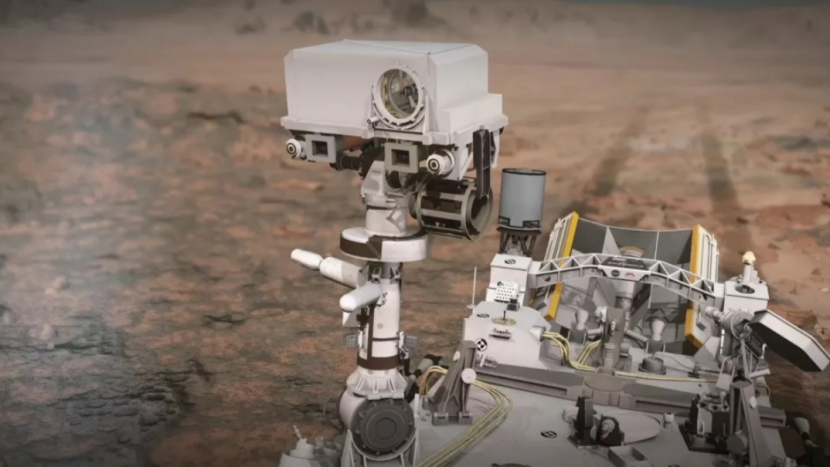 Para ilmuwan mengukur kecepatan suara di Mars menggunakan mikrofon pada instrumen SuperCam pada penjelajah Perseverance NASA. Gambar: NASA