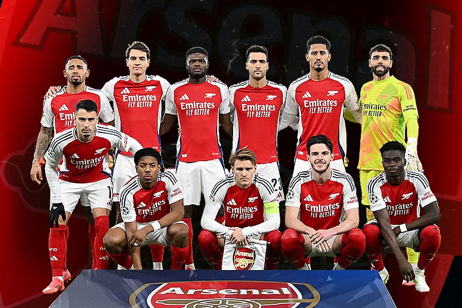 Skuad Arsenal. (Deni Sulaeman/Skor.id).