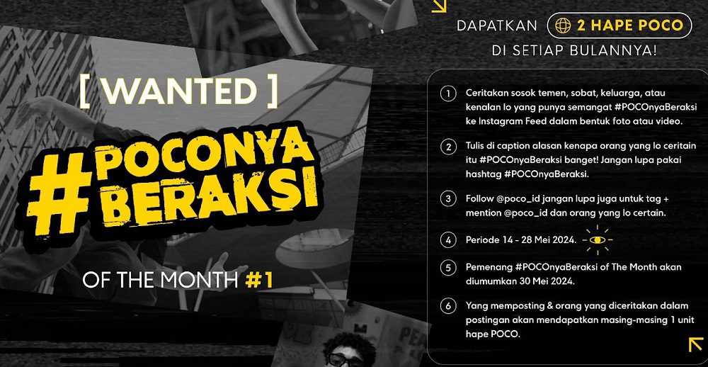 Dicari Genzi Berani Ikutan #POCOnyaBeraksi Dapat Hadiah Super Duper Extrem