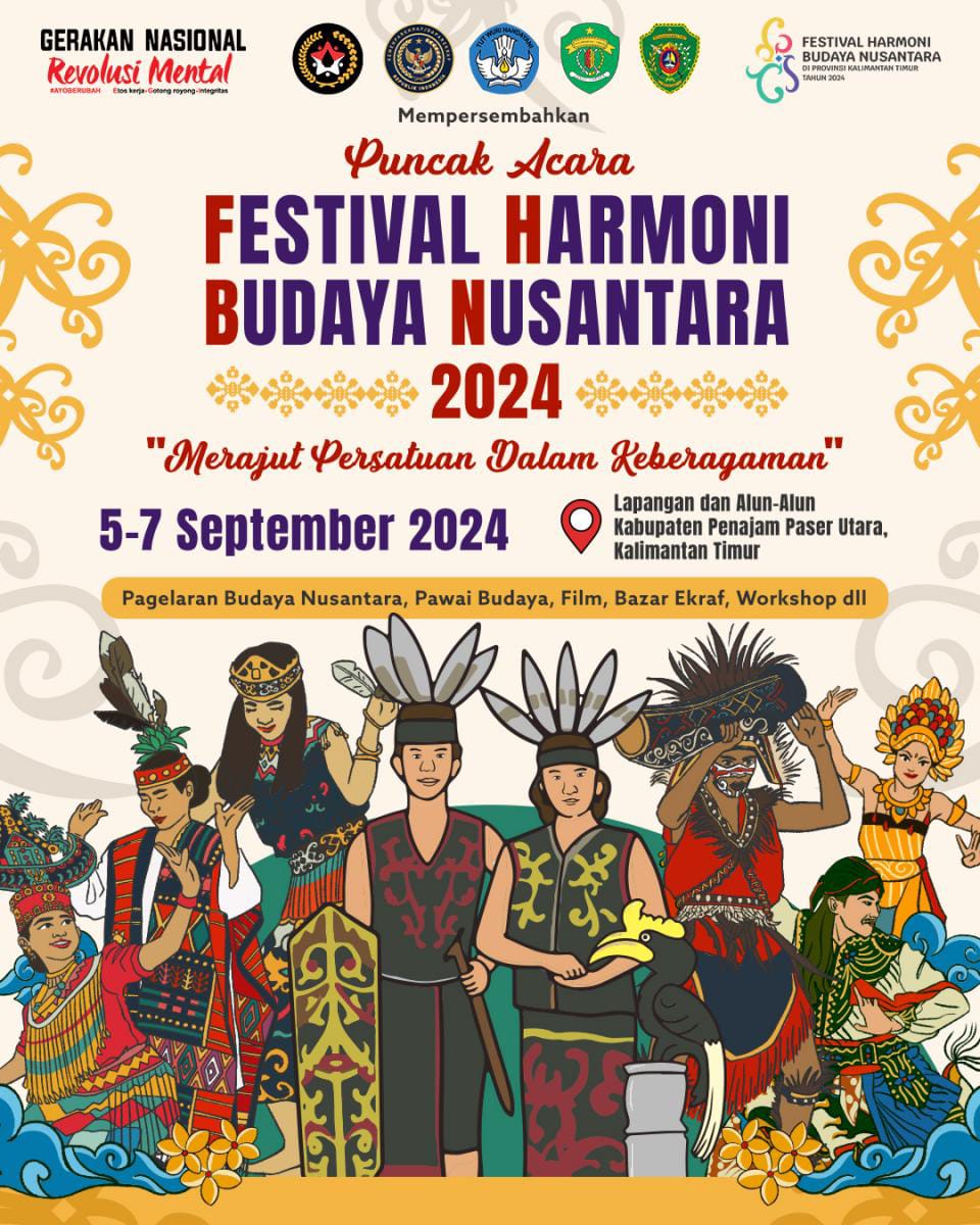 Festival Harmoni Budaya Nusantara (FHBN) 2024 Digelar di Penajam Paser Utara