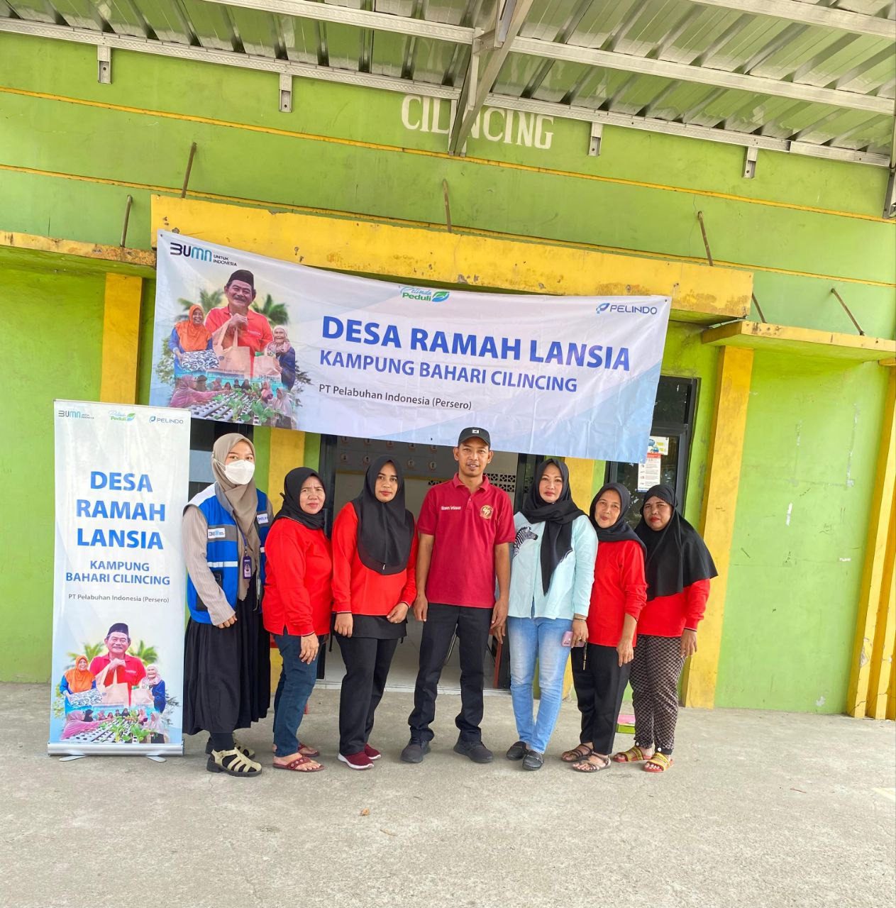 PT Pelindo Bersama Rumah Zakat dan Puskesmas Cilincing Gelar Posyandu Lansia