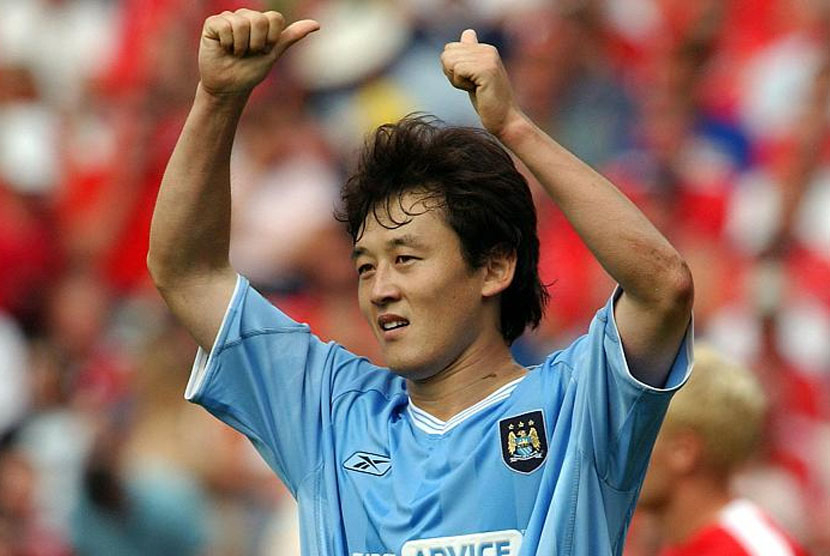 Sun Jihai saat membela Manchester City. Sumber: cgtn.com