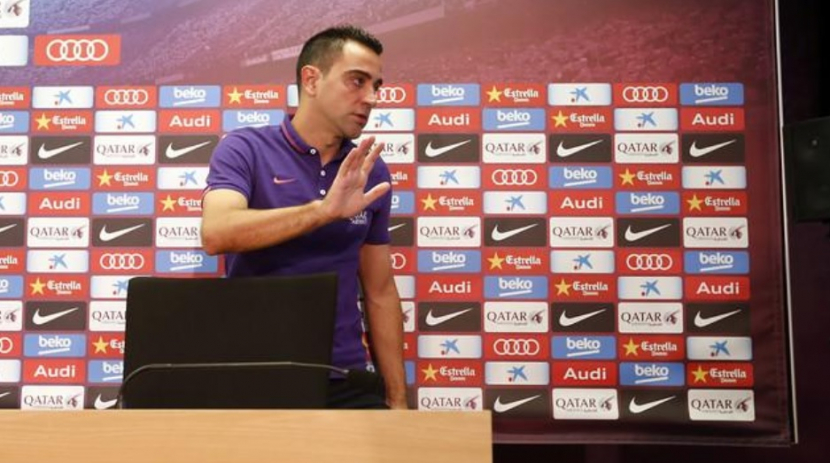 Pelatih Barcelona, Xavi Hernandez, akan melakoni El Clasico pertamanya di markas Real Madrid dengan status sebagai pelatih. (Twitter/@FCBarcelona)