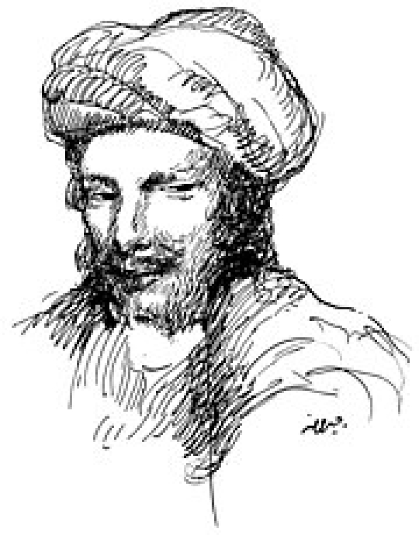 Ilustrasi Abu Nawas (dok. Wikipedia).