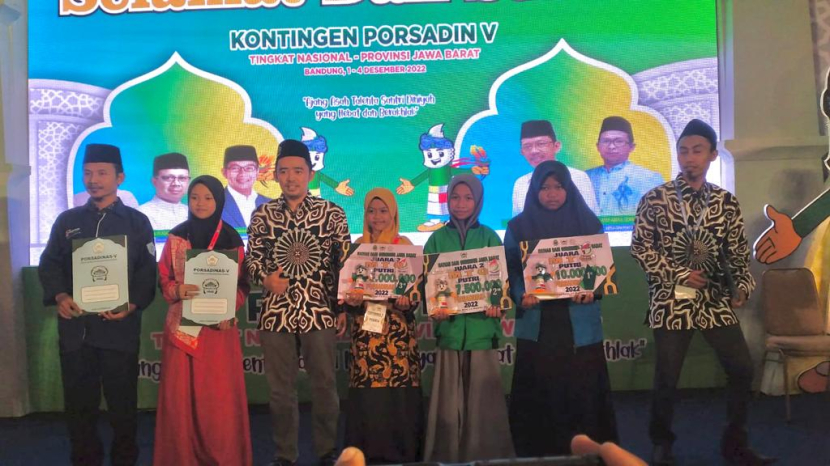 Empat santri asal Indramayu raih juara di Porsadin tingkat nasional. (Diskominfo Kabupaten Indramayu)