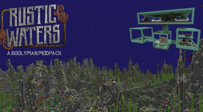 Minecraft mods Seablock: Rustic Waters. Minecraft genre under water limited survival, steampunk. Foto: bilibili