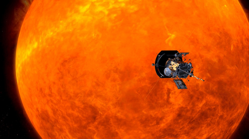 Animasi Parker Solar Probe NASA lewat di dekat Matahari. Gambar: Pusat Penerbangan Luar Angkasa Goddard NASA/Studio Visualisasi Ilmiah