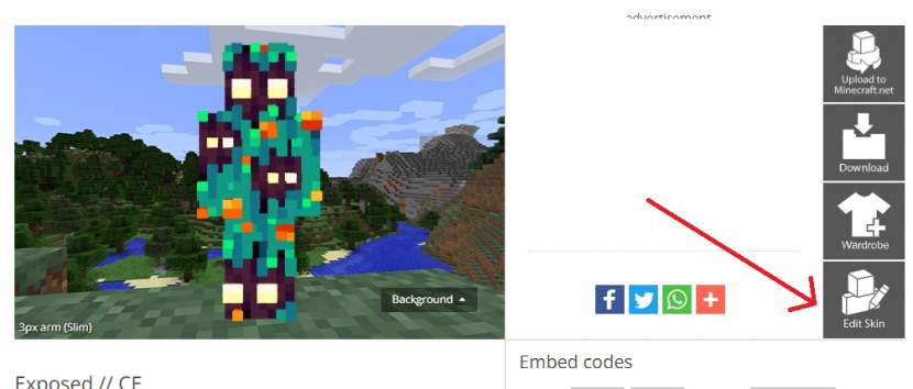 Minecraft skins. Mengedit skin Minecrafts