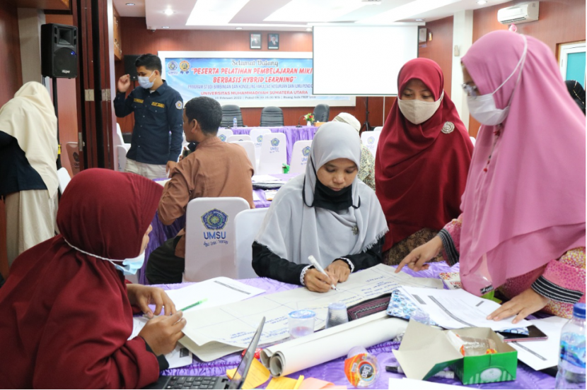 Para peserta pelatihan pembelajaran aktif MIKiR sangat antusias mengikuti kegiatan sampai selesai.  Foto : Dok Sri Wahyuni