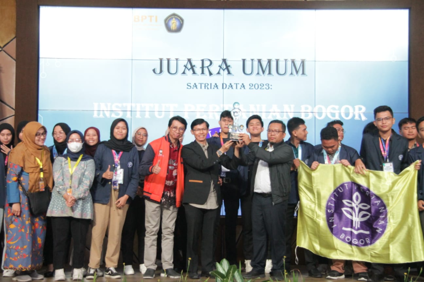 Babak final Satria Data 2023 diikuti 121 finalis dari 21 perguruan tinggi. IPB menjadi juara umum. Foto : kemendikbudristek