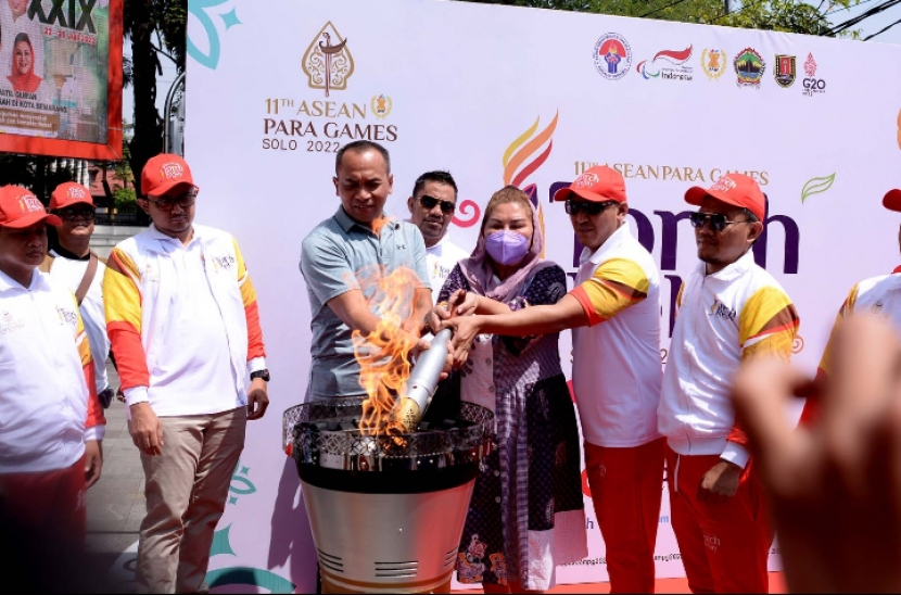 Kota Semarang juga masuk rangkaian Torch Relay ASEAN Para Games (APG) 2022.