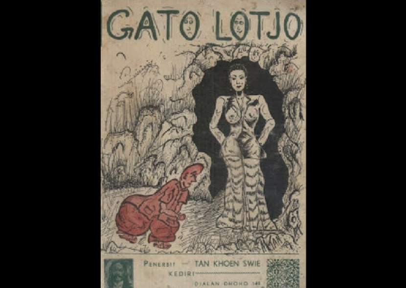 Kitab Gatoloco yang dijual di toko buku antik di Solo.