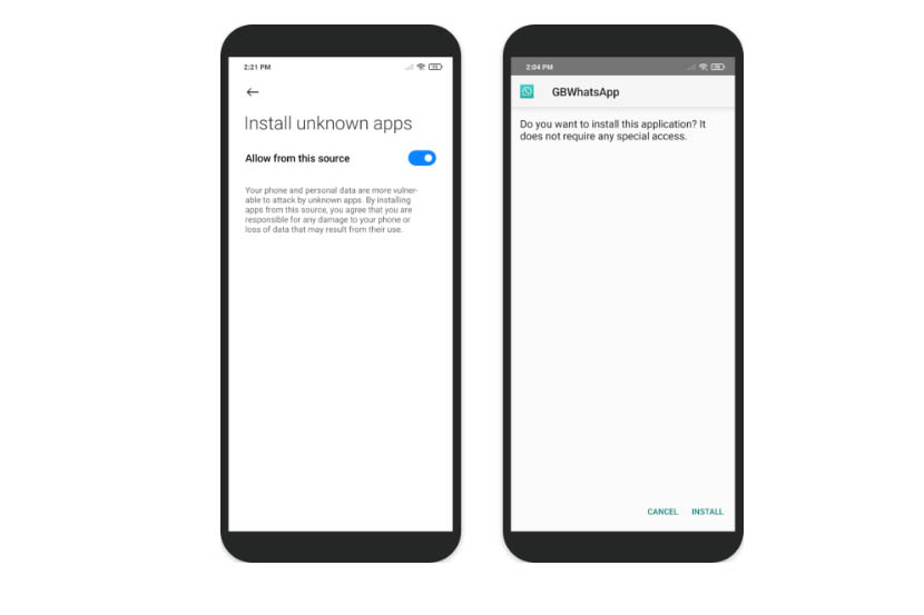Cara menyetel install unknown sources di smartphone Android.