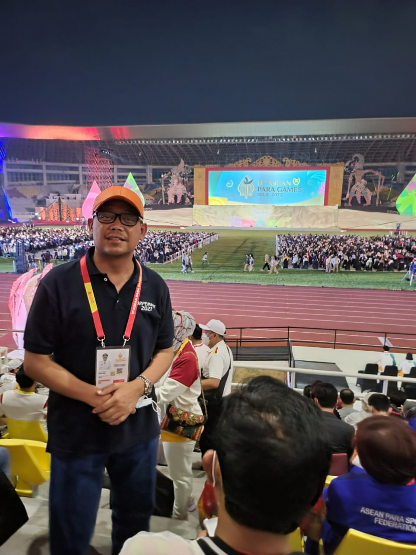 Pembina National Paralympic Committe Indonesia (NPCI) Jawa Barat Imam Budi Hartono pembukaan ajang akbar tersebut bernuansa Indonesia. Dok. Imam Budi Hartono.