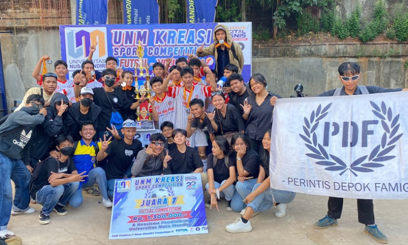 SMK Perintis 1 Depok, juara 1 Futsal Competition Nusa Mandiri Kreasi 2023