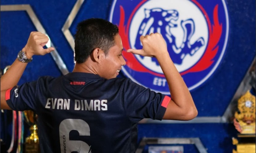 Evan Dimas (Twitter/@AremafcOfficial)