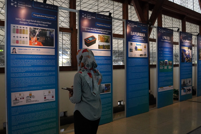 Gebyar Budata Ilmiah Unggul di ITB salah satunya diisi dengan pameran penelitian/Humas ITB 