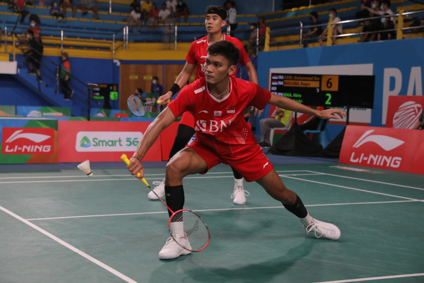 Pasangan muda peraih gelar juara All England 2022, Bagas Maulana/Muhammad Shohibul Fikri gagal memberikan kejutan di Kejuaraan Asia 2022.