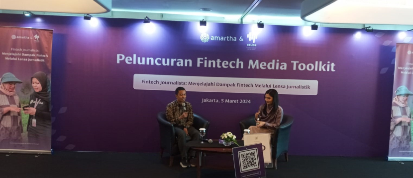 Salah satu kegiatan "Fintech Journalists: Menjelajahi Dampak Fintech Melalui Lensa Jurnalistik, Selasa (5/3/2024). (Foto: republika.co.id)