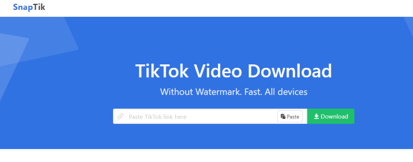 Snaptik, download video TikTok tanpa watermark