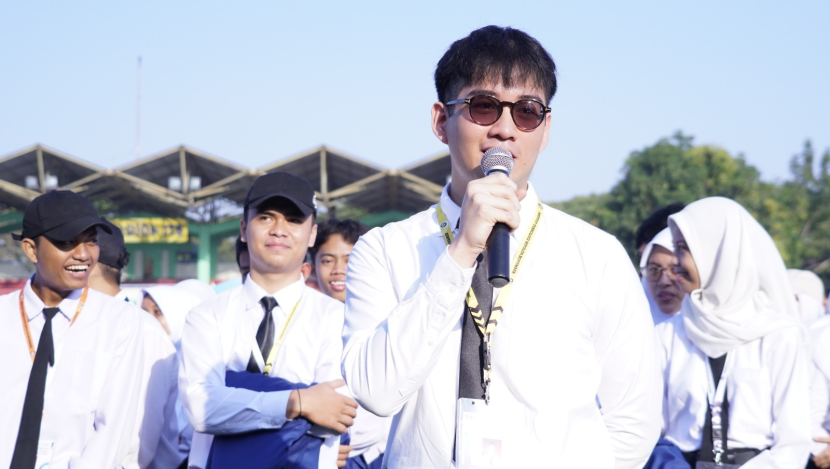 Mahasiswa barudari Institut Teknologi Sepuluh Nopember (ITS), Amadeo Yasa, meraih nilai tertinggi UTBK-SNBT 2023.  Foto : its