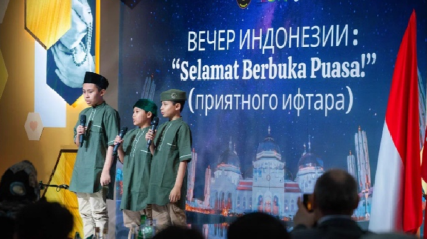 Hafalan ayat Al-Quran oleh anak-anak Indonesia.  (Dok. KBRI Moskow)