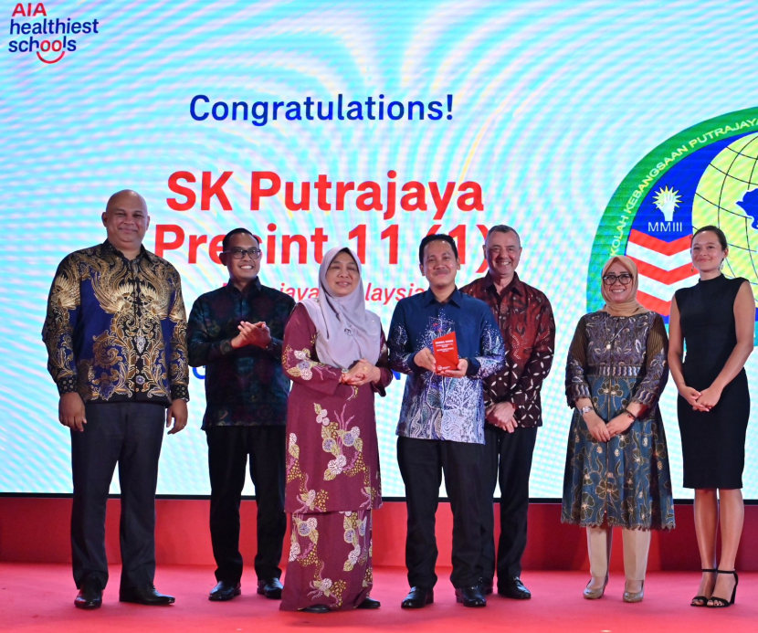 Sekolah Kebangsaan (SK) Putrajaya Presint 11(1), di Putrajaya, Malaysia, berhasil memenangkan kompetisi Sekolah Tersehat AIA melalui pengembangan inovasi aplikasi baru untuk mendukung kesejahteraan mental siswa. (Foto: AIA)