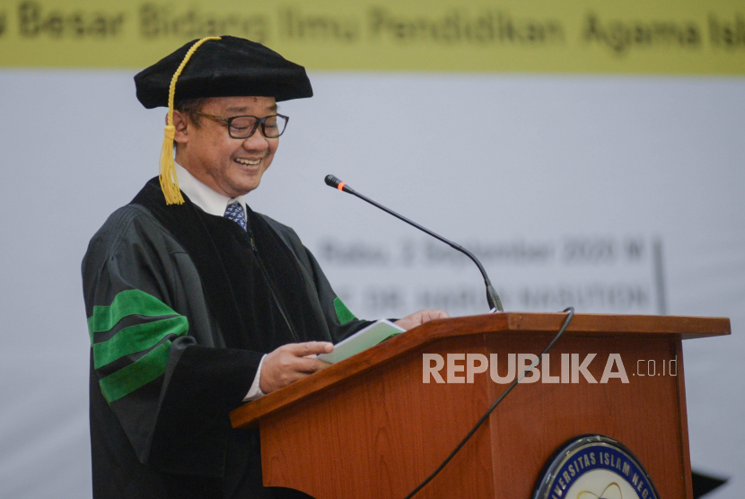 Prof Abdul Muti. Sekretaris Umum PP Muhammadiyah, Prof Abdul Muti menyatakan Muhammadiyah wait and see pada Pilpres 2024. Foto: Republika.