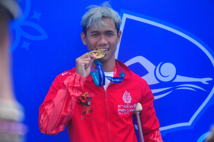 Jendi Pangabean menyabet tiga medali emas.