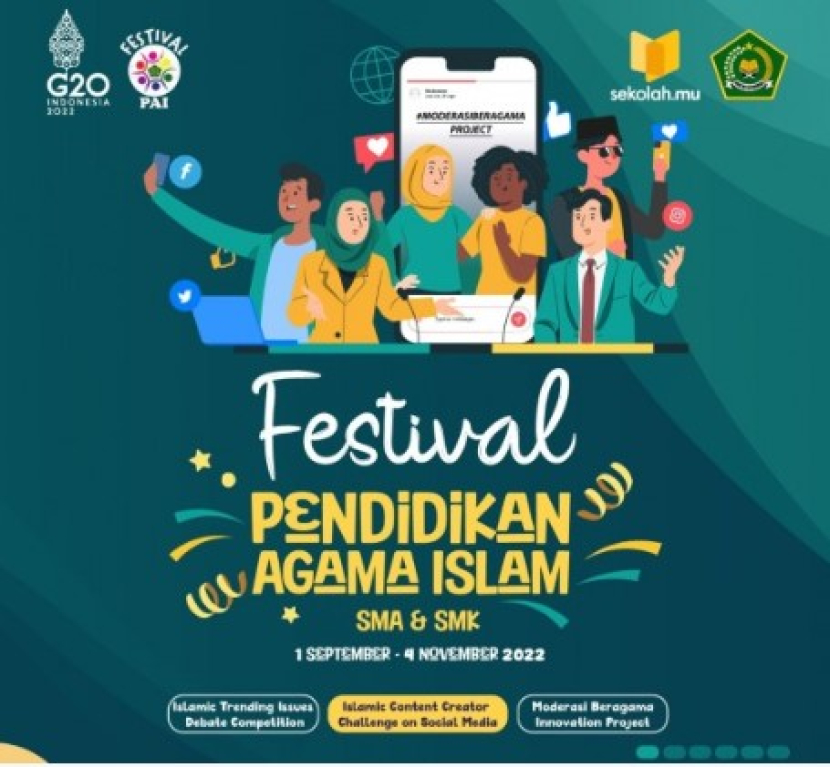 Kementerian Agama menggelar Festival Pendidikan Agama Islam (PAI) 1 September 4 November 2022. Foto : kemenag.go.id  