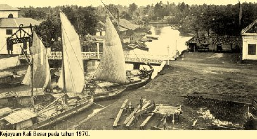  Kali Besar. Masa kejayaan Kali Besar, Batavia, kini hanya cerita. Dulu Kali Besar menjadi salah satu jalur utama perdagangan di Hindia Belanda. Foto: IST