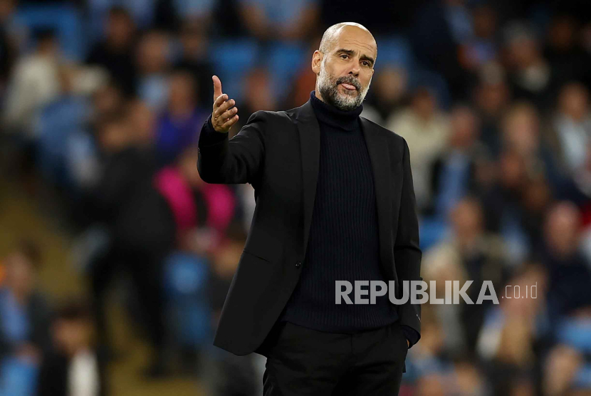 Pelatih Manchester City, Pep Guardiola. Foto: EPA-EFE/ADAM VAUGHAN.