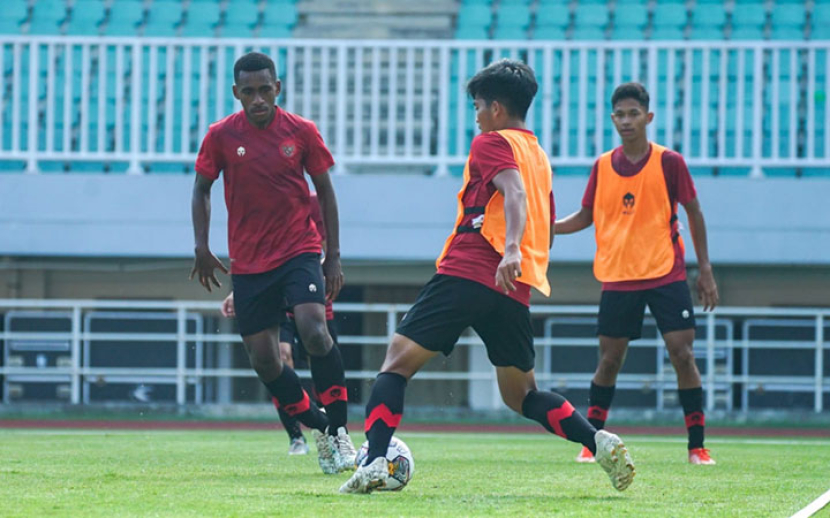 Timnas U-17 Indonesia berlatih keras untuk Kualifikasi Piala Asia U-17 2023.